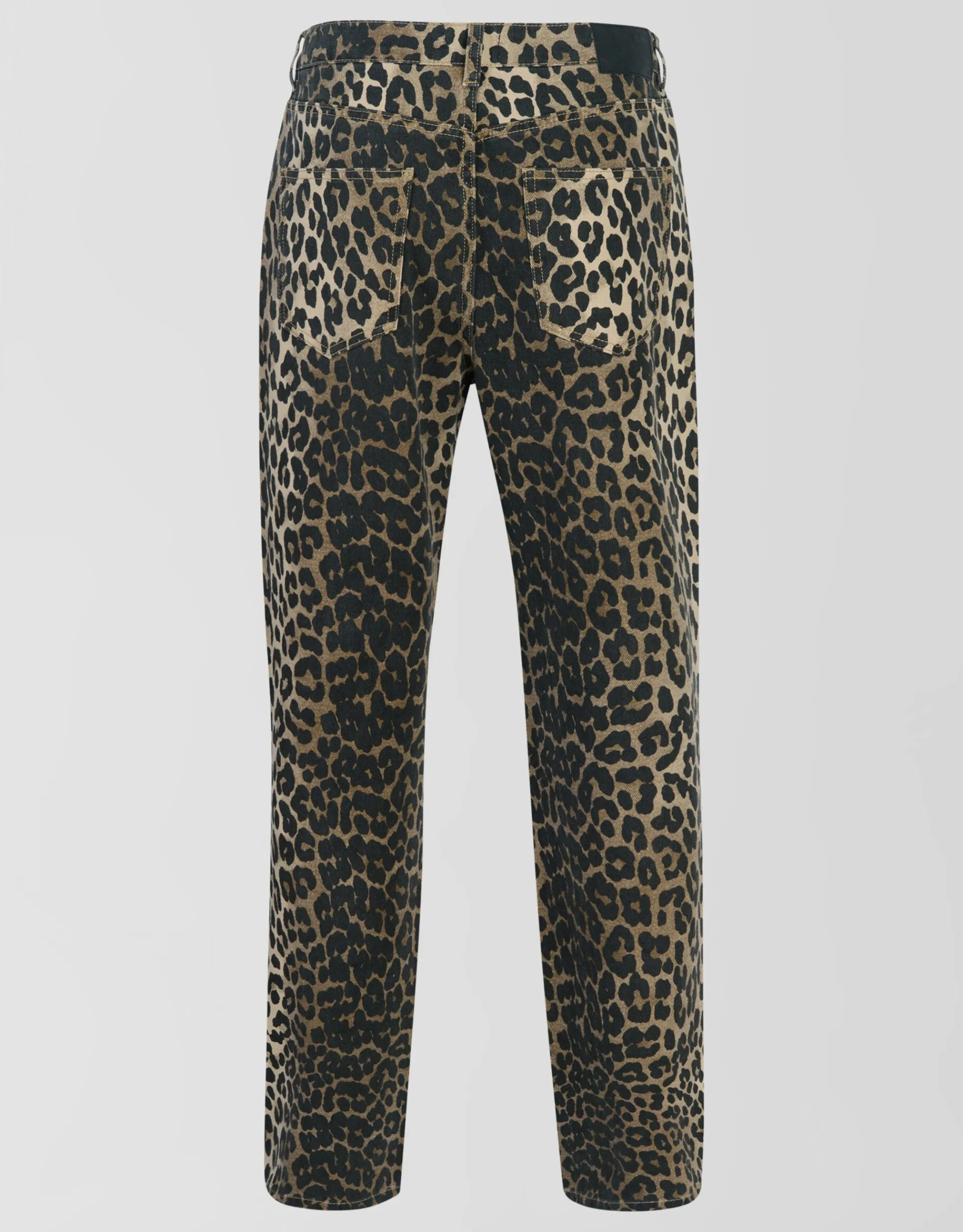Shoeby Leopard Straight Fit Jeans Bruin<DAMES Jeans