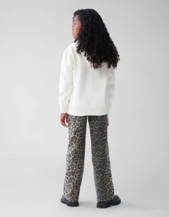 Shoeby Leopard Straight Fit Jeans Bruin< Jeans