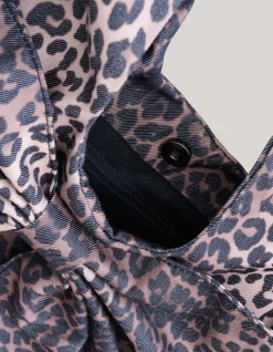 Shoeby Leopard Strik Tas bruin<DAMES Tassen