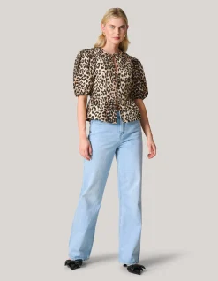 Shoeby Leopard Strik Top<DAMES Tops