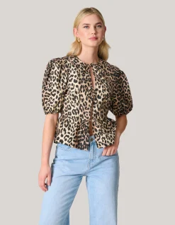 Shoeby Leopard Strik Top<DAMES Tops