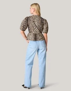 Shoeby Leopard Strik Top<DAMES Tops
