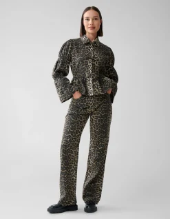 Shoeby Leopard Strik Top Bruin<DAMES Tops