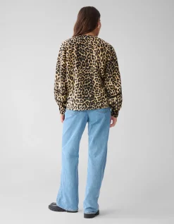 Shoeby Leopard Tape Blouse Bruin<DAMES Blouses