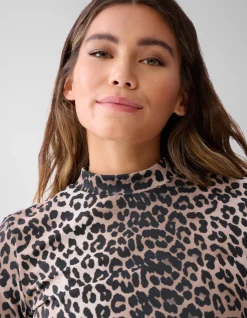 Shoeby Leopard Travel Top Bruin<DAMES Tops