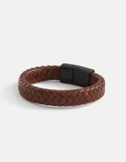 Shoeby Leren Armband Donkerbruin< Overige Accessoires