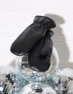 Shoeby Leren Handschoenen Zwart<DAMES Handschoenen