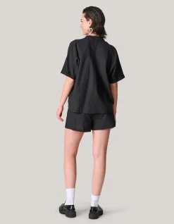 Shoeby Linnen Blouse Zwart<DAMES Blouses