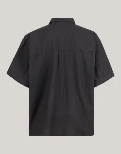 Shoeby Linnen Blouse Zwart<DAMES Blouses