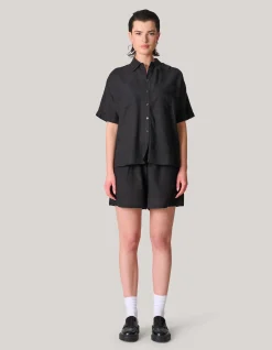 Shoeby Linnen Blouse Zwart<DAMES Blouses