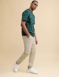 Shoeby Linnen Broek Beige<Heren Broeken