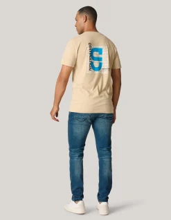 Shoeby Logo T-shirt Beige<Heren T-Shirts En Polo's