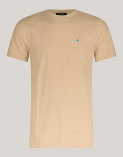 Shoeby Logo T-shirt Beige<Heren T-Shirts En Polo's