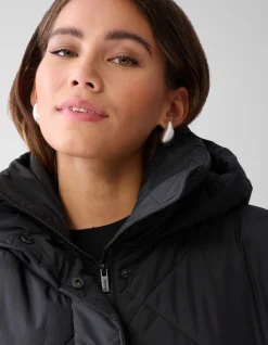 Shoeby Long Puffer Jas Zwart<DAMES Jassen