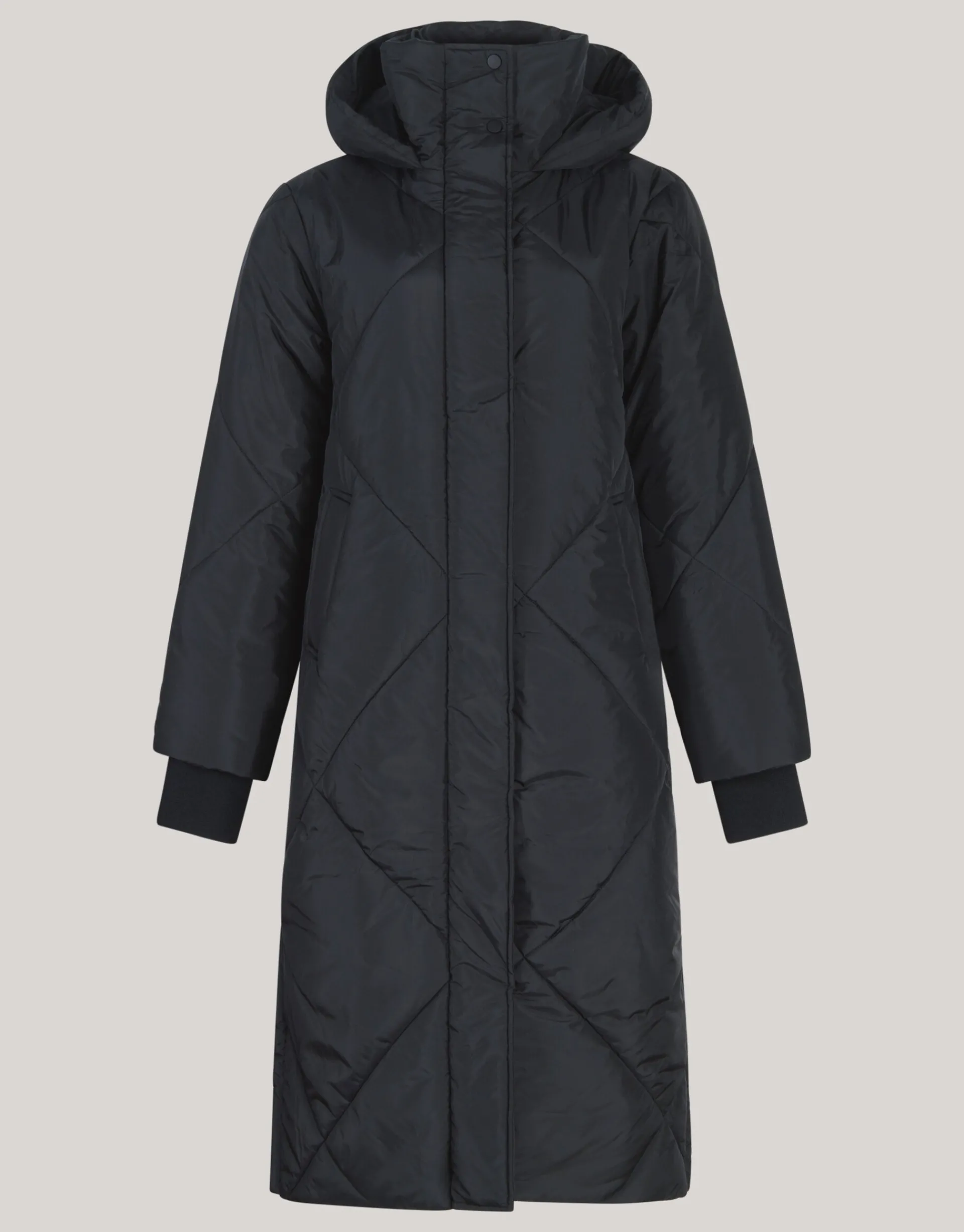 Shoeby Long Puffer Jas Zwart<DAMES Jassen
