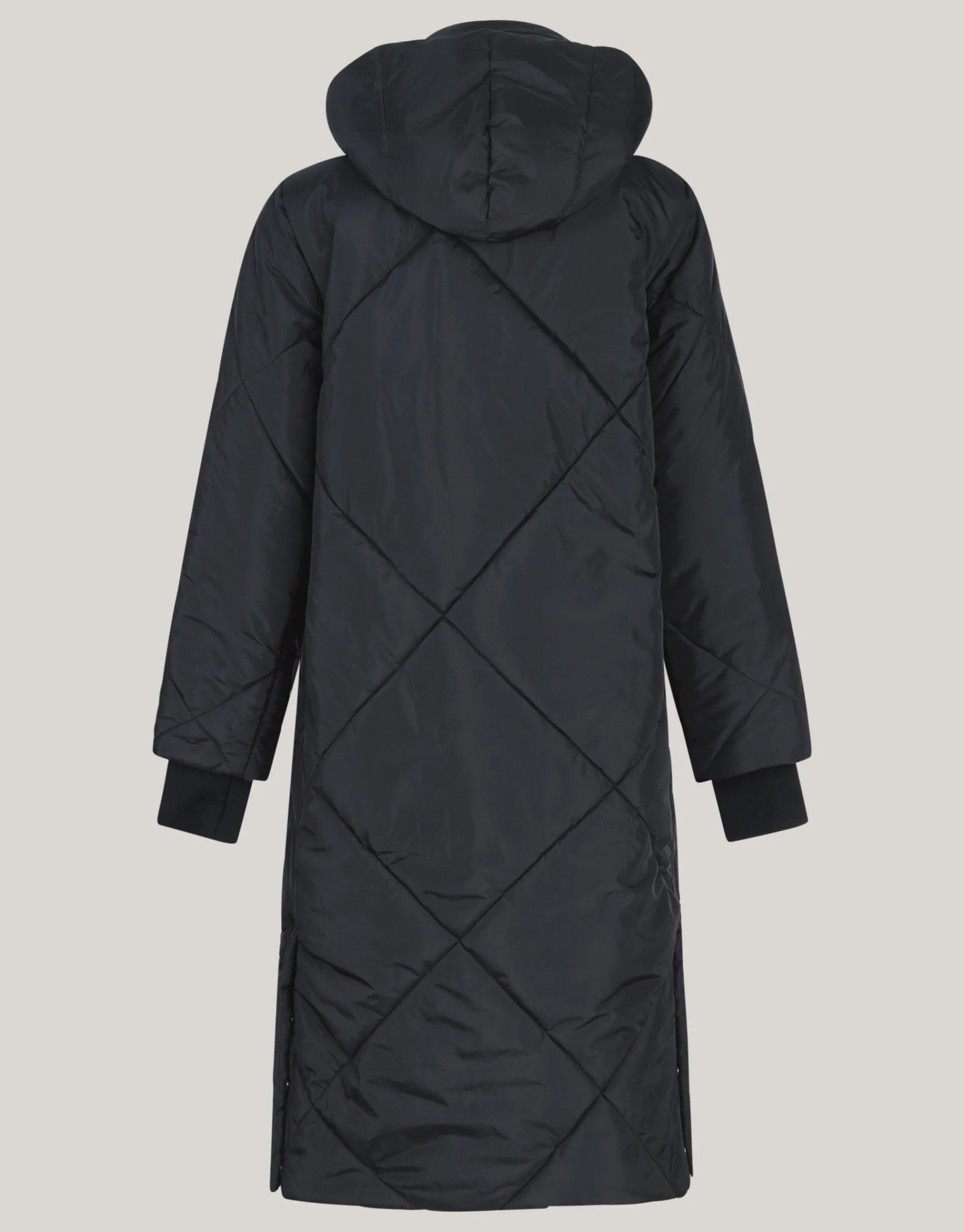 Shoeby Long Puffer Jas Zwart<DAMES Jassen