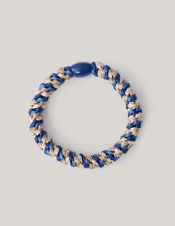 Shoeby Lurex Haarelastiek Blauw<DAMES Haaraccessoires