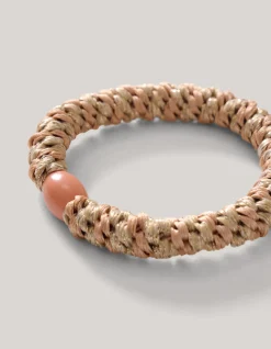 Shoeby Lurex Haarelastiek Bruin<DAMES Haaraccessoires