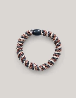 Shoeby Lurex Haarelastiek Donkerbruin<DAMES Haaraccessoires