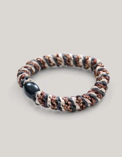 Shoeby Lurex Haarelastiek Donkerbruin<DAMES Haaraccessoires