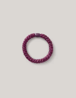 Shoeby Lurex Haarelastiek Paars<DAMES Haaraccessoires