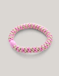 Shoeby Lurex Haarelastiek Roze<DAMES Haaraccessoires