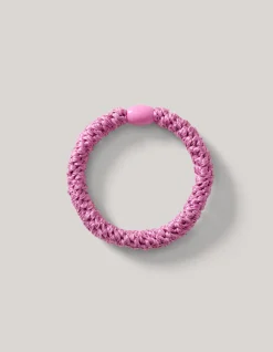 Shoeby Lurex Haarelastiek Roze<DAMES Haaraccessoires
