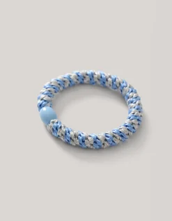 Shoeby Lurex Haarelastiek Zilver/Blauw<DAMES Haaraccessoires