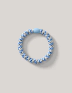 Shoeby Lurex Haarelastiek Zilver/Blauw<DAMES Haaraccessoires