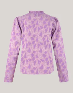 Shoeby Lurex Heart Blouse Paars<DAMES Blouses