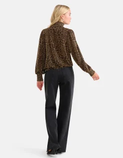 Shoeby Lurex Longsleeve Top Goud<DAMES Tops