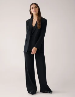 Shoeby Lurex Pinstripe Blazer Zwart By Mieke<DAMES Blazers