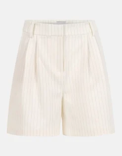 Shoeby Lurex Pinstripe Short Gebroken Wit<DAMES Shorts