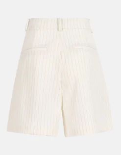 Shoeby Lurex Pinstripe Short Gebroken Wit<DAMES Shorts
