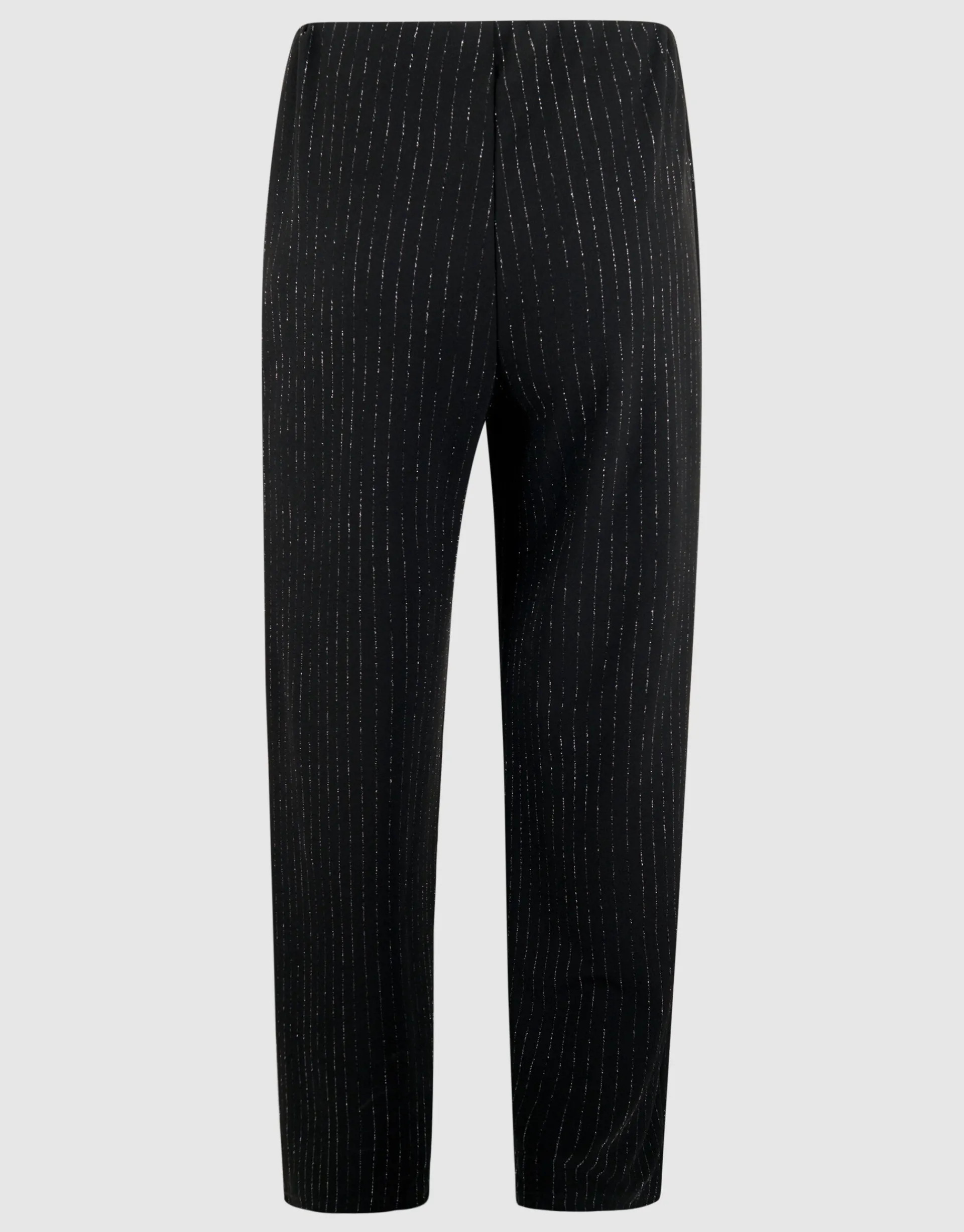 Shoeby Lurex Pinstripe Wide Leg Broek Zwart<DAMES Broeken