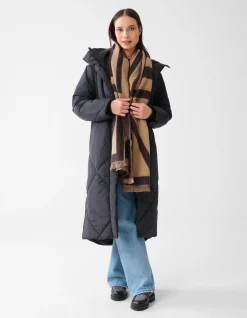 Shoeby Lurex Sjaal Bruin<DAMES Sjaals En Mutsen