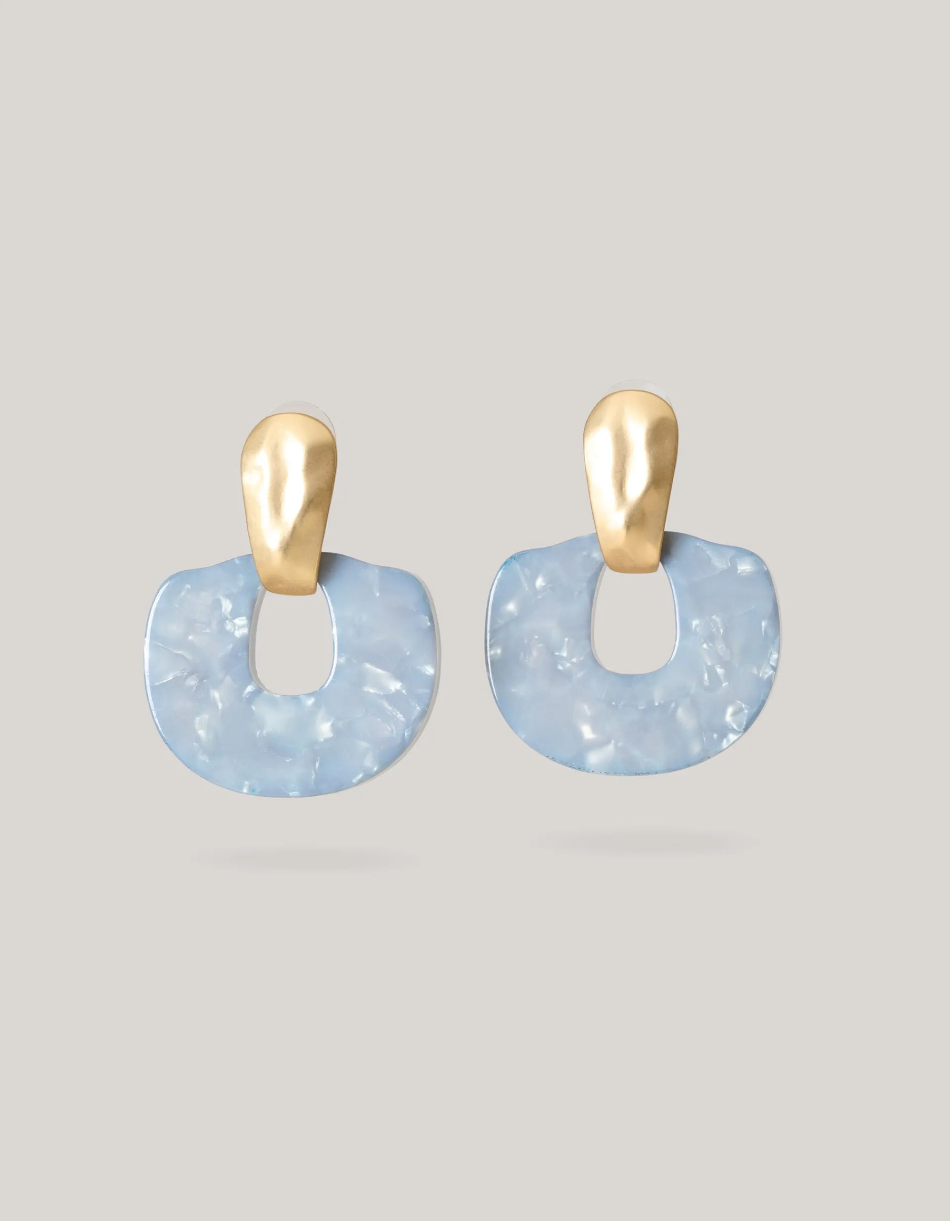 Shoeby Marble Oorbellen Lichtblauw<DAMES Sieraden