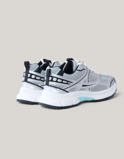 Shoeby Mesh Sneakers Zilver<DAMES Sneakers