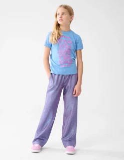 Shoeby Metallic Broek Paars< Broeken
