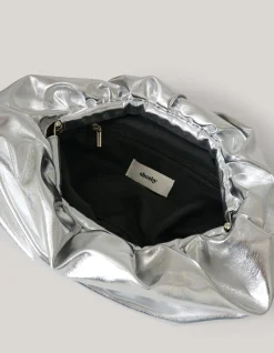 Shoeby Metallic Clutch Zilver<DAMES Tassen