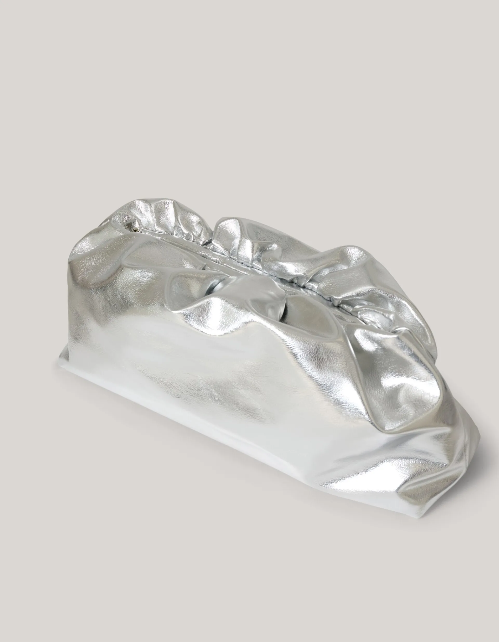 Shoeby Metallic Clutch Zilver<DAMES Tassen