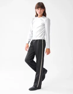 Shoeby Metallic Longsleeve Zilver< Tops Lange Mouw
