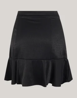 Shoeby Metallic Mini Rok Zwart<DAMES Rokken