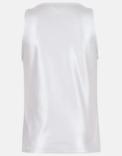Shoeby Metallic Rib Top Zilver<DAMES Tops