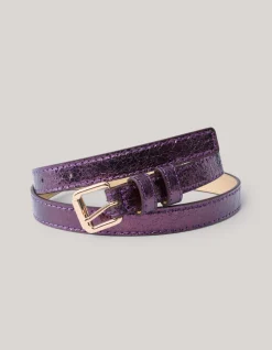 Shoeby Metallic Riem Paars<DAMES Riemen