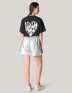 Shoeby Metallic Short Zilver<DAMES Shorts