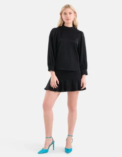 Shoeby Metallic Top Zwart<DAMES Tops