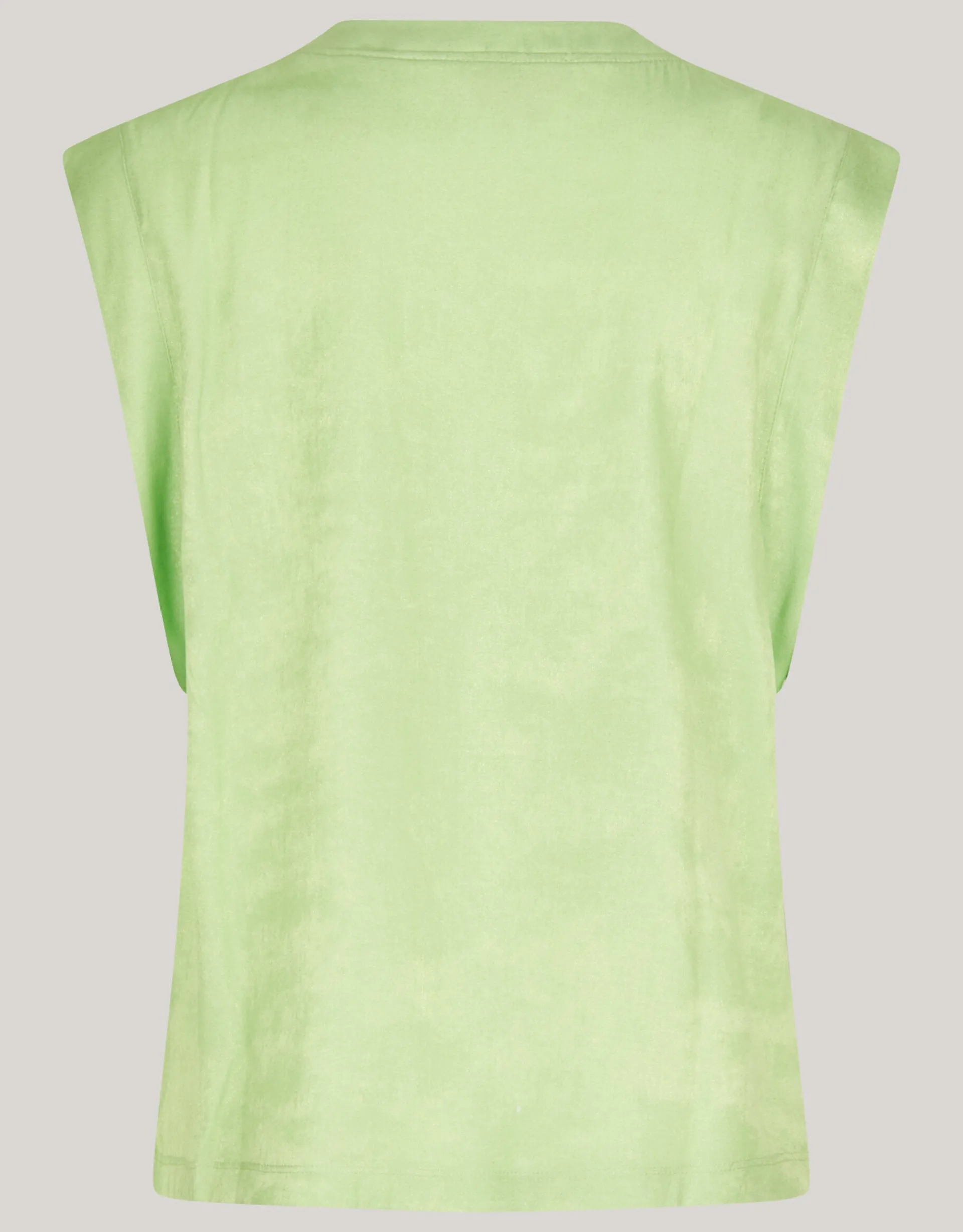 Shoeby Metallic V-hals Top Groen<DAMES Tops