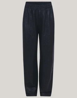 Shoeby Metallic Wide Leg Broek Zwart< Broeken
