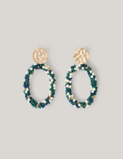 Shoeby Multi Beaded Oorbellen Groen<DAMES Sieraden